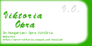 viktoria opra business card